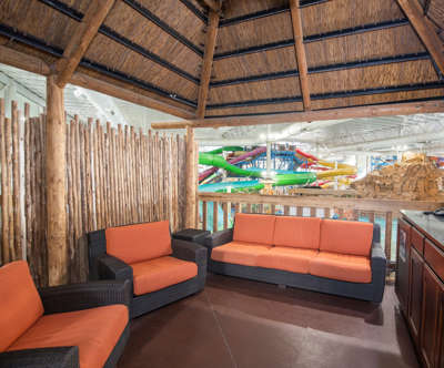 Indoor waterpark Sundeck Cabana