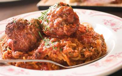 Spaghetti and Meatballs at Sortino's Italian Kitchen